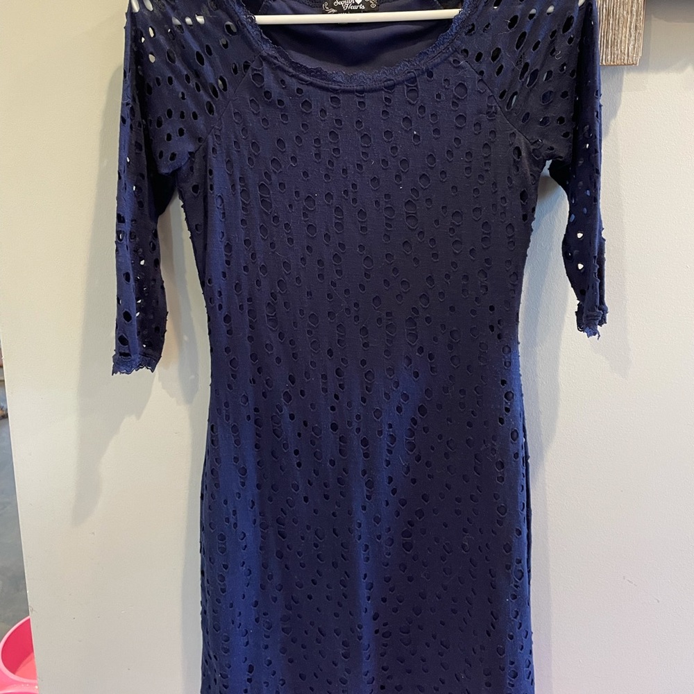 Sequin Hearts dress in size small.